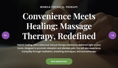 Hybrid Healing homepage